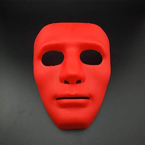 Western Era Comic Stoneman v for Vendetta FACE MASK Anonymous Edition Cosplay (Red) (Pack of 1)
