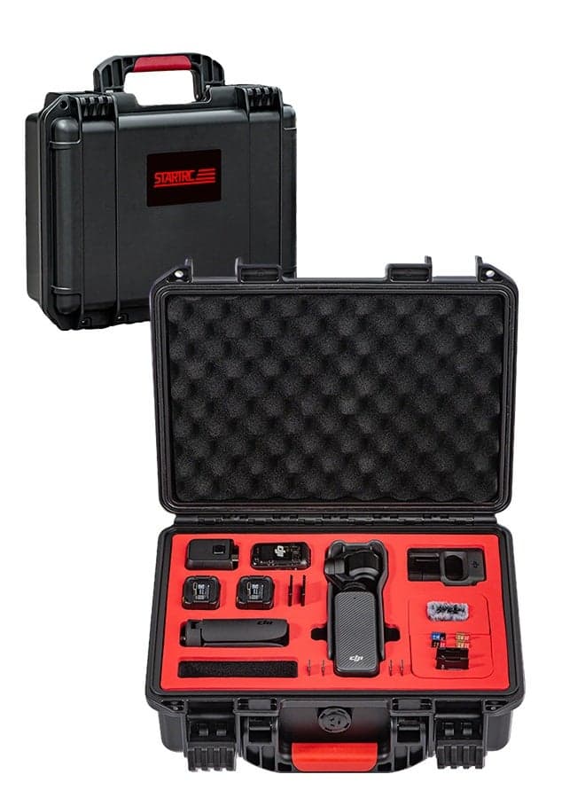 Waterproof Hard Carrying Case for DJI Osmo Pocket 3, Shockproof Protective Storage Box with Custom EVA Foam for Camera & Accessories, Durable Travel Safety Case