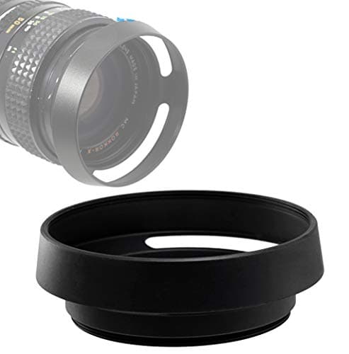 Fotasy Metal Curved Lens Hood - 40.5mm Vented Hood for Fuji, Leica, Olympus, Panasonic, Sony Lenses
