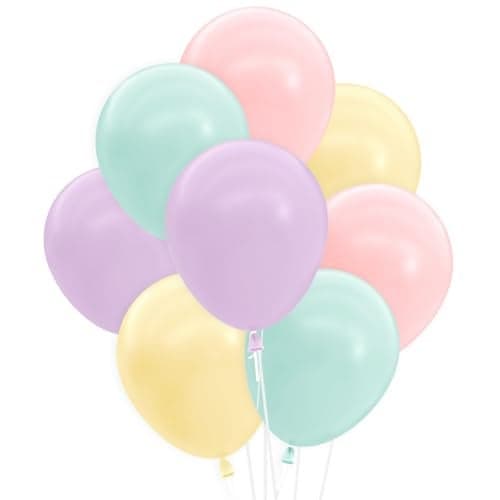 xo Fetti Pastel Birthday Balloon Set 24 pk 12 Bachelorette Party Decorations Garden Bridal Shower Birthday Party Pastel Baby Shower Engagement