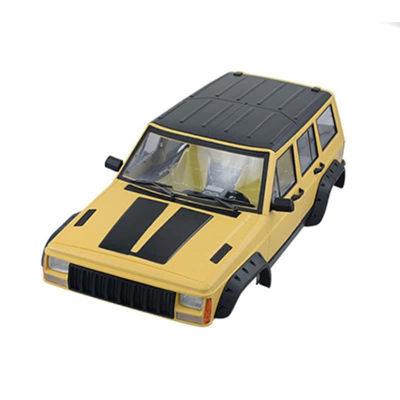 RC Car Hard Body Shell Kit313mm Wheelbase Cherokee Body Car Shell for 110 RC Crawler Axial SCX10 SCX10 II 90046 90047 TRX4 Kit Yellow