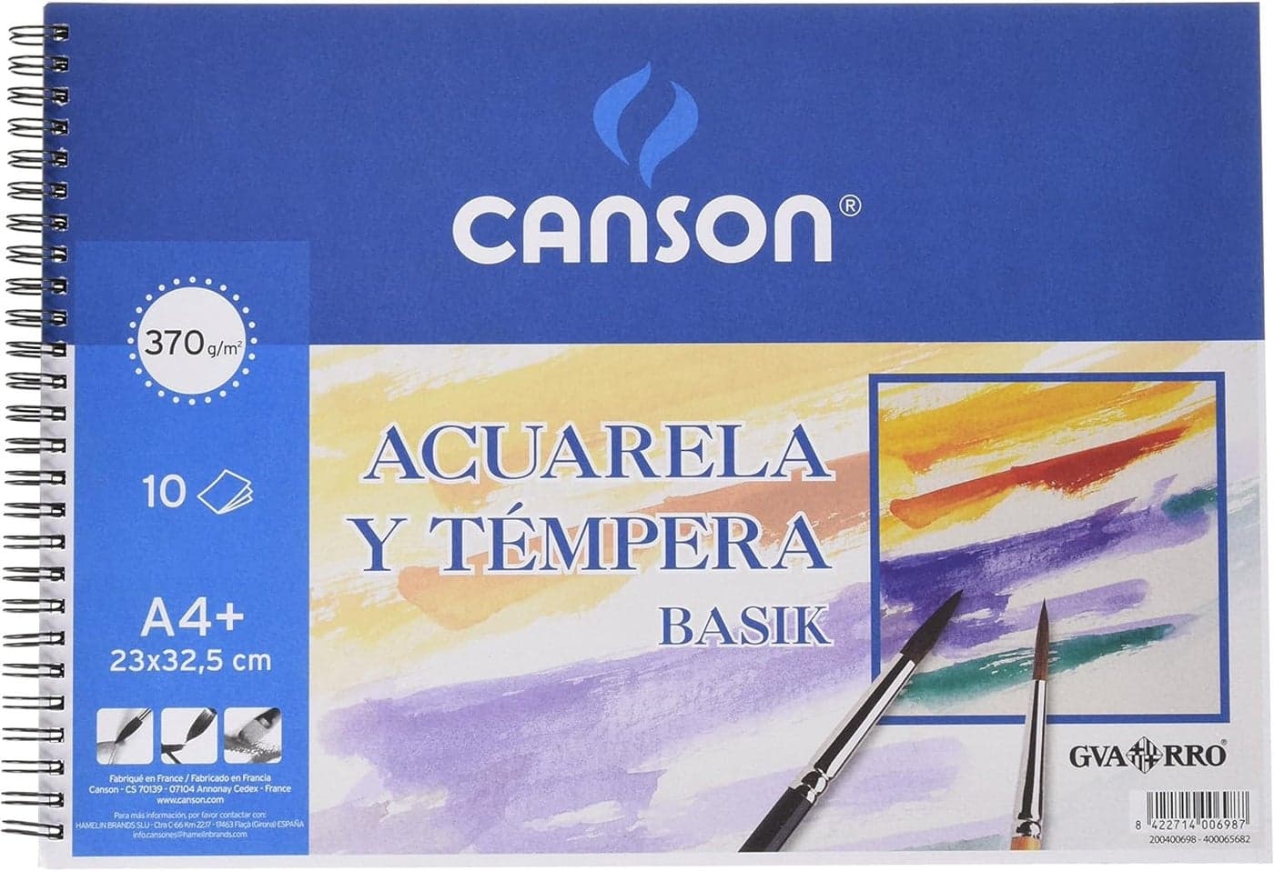 Guarro Canson 822647 A4 370 g Notepad of 10 Pages