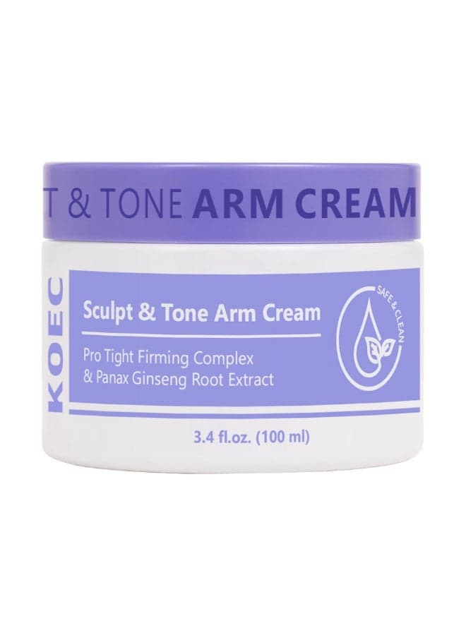 KOEC Firming and Shaping Arm Cream 100ml. Ginseng extract improves sagging upper arms. Suitable for the whole body.