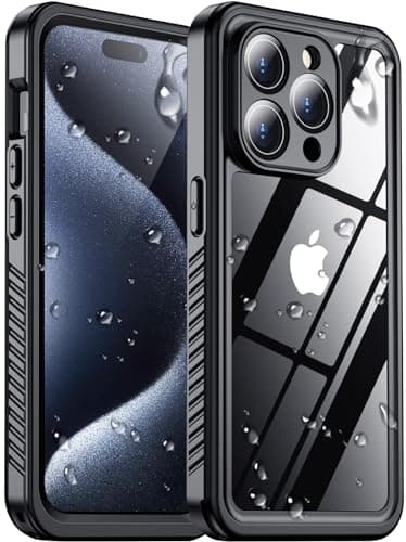 2025 New Designed for iPhone 15 Pro Case Waterproof Military Grade ShockproofGlass Camera Protector Builtin Screen ProtectorIP68 UnderwaterDustproofDropproof Full Phone Case 61