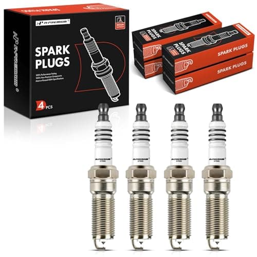 A-Premium Iridium Platinum Spark Plugs Compatible with Chevrolet Malibu, Colorado, HHR, Cobalt & GMC Canyon & Isuzu i-280/290 & Pontiac G5, G6, Grand Am, Pursuit, Solstice & Saturn Aura, Pack of 4