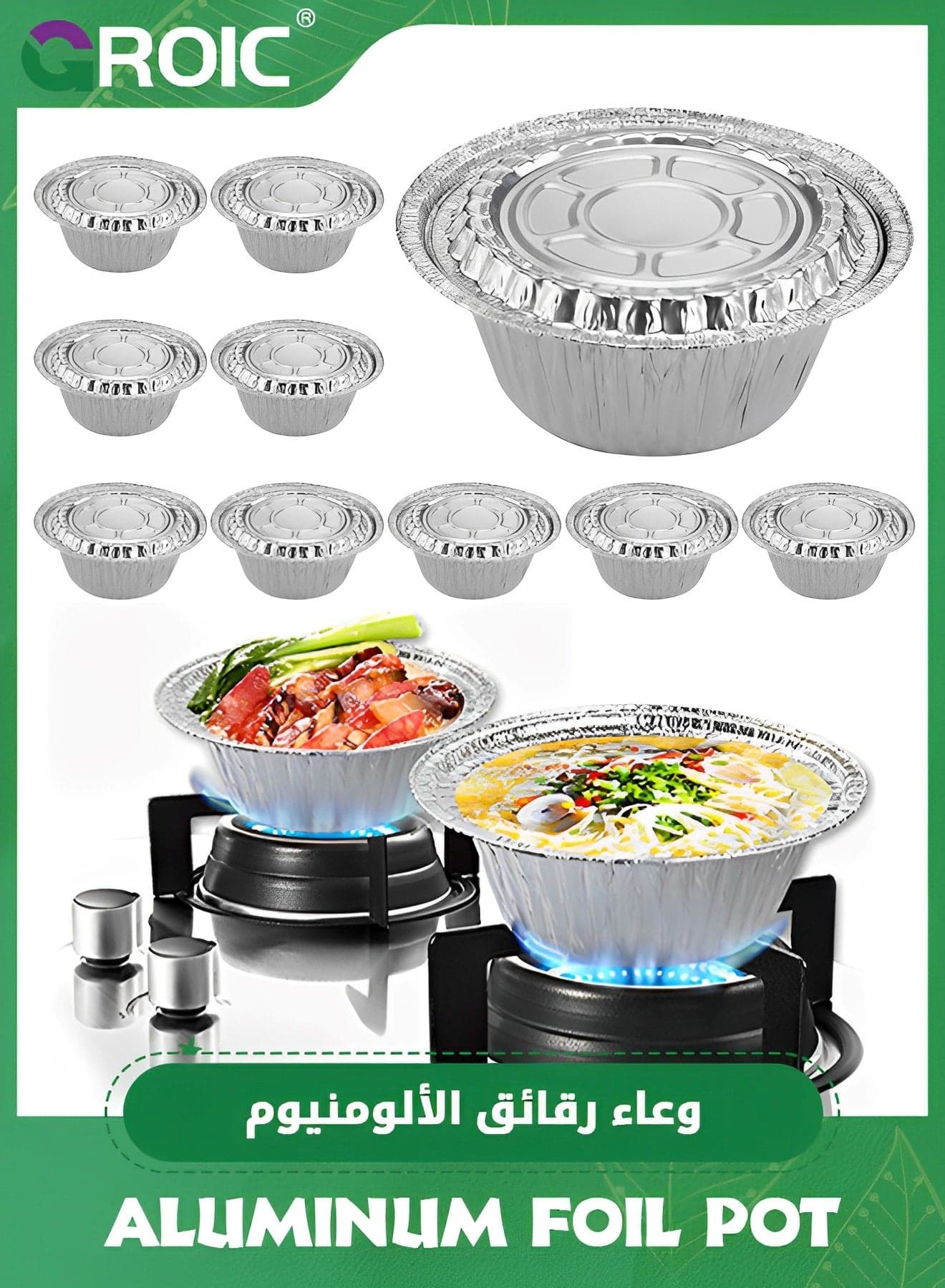 10 Pack 18*18*6.5cm Disposable Aluminum Loaf Pans with Lids,Disposable Aluminum Foil Loaf Baking Pans,Aluminum Baking Pans for Individual Bread, Cake, Meatloaf,Disposable Cookware Baking Pans