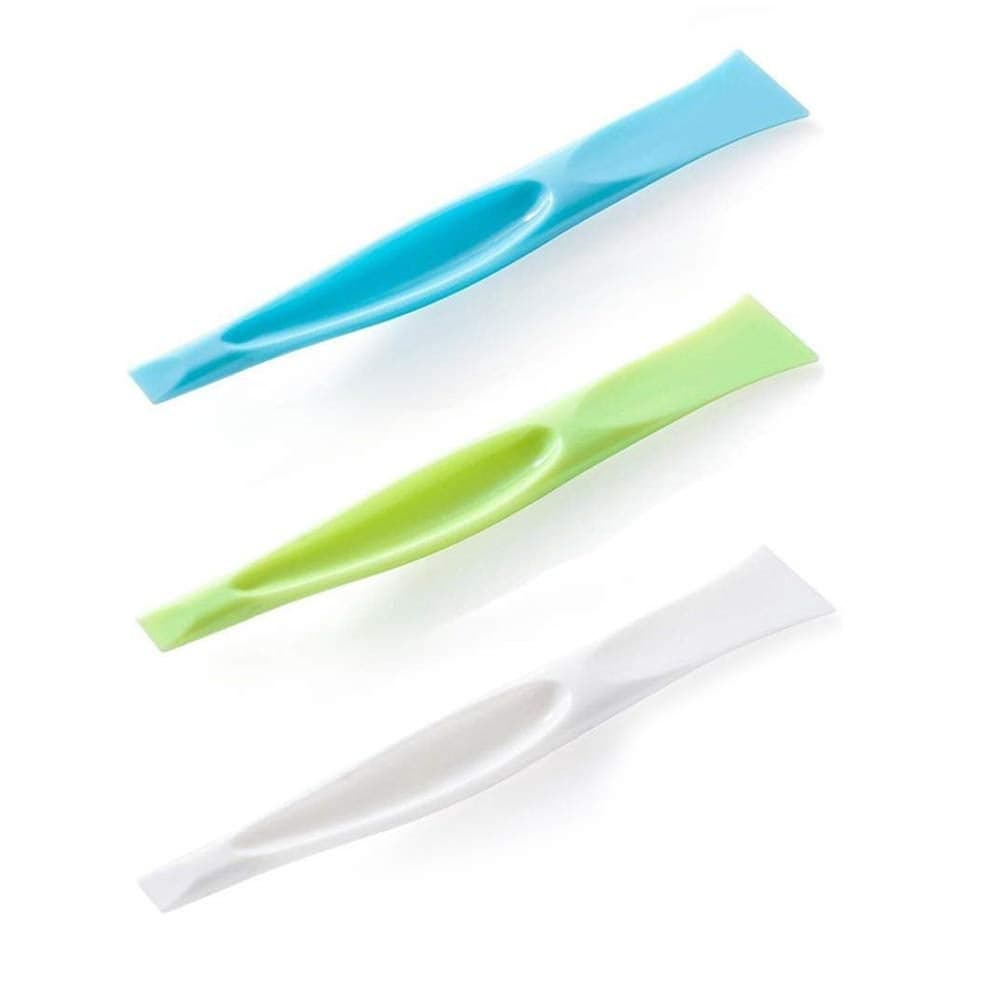3 PCS Multipurpose Cleaning Scraper Tool NonScratch Hard Plastic Sticker Scraper Tool for Kitchen Cleaning Label Remover Gum Cleaner