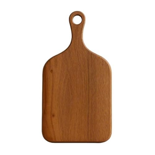 Make In Modern Acacia Wood Chopping/Cutting Board with Handle – 43cm x 18cm, Brown – Premium Knife-Friendly, Toxin-Free, Anti-Bacterial, Multi-Use Kitchen Board for Food Prep, Serving, and Trivet
