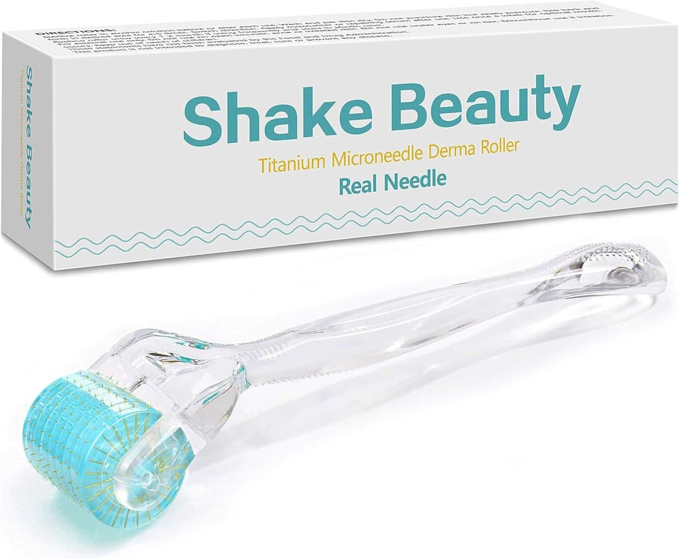 Shake Beauty Derma Roller 192 Titanium Needles 03mm Microneedling Roller Cosmetic Microdermabrasion Tool for Face Includes Storage Case