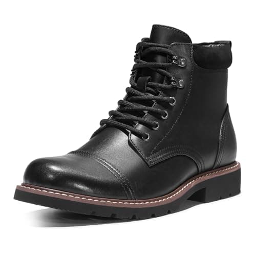 TruVeld Mens Boots Casual Black Boots Zipper Chukka Boots for Men Botas para Hombre