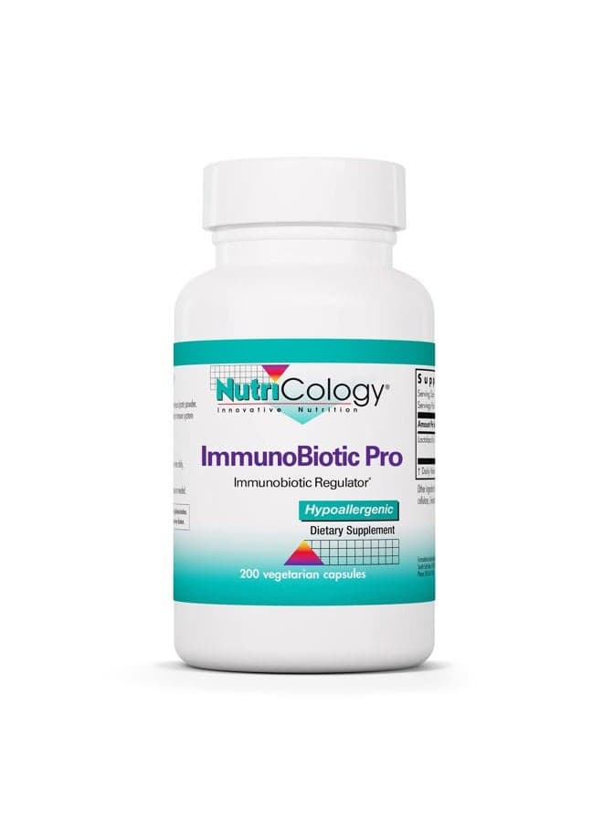 ImmunoBiotic Pro Supplement - Lactobacillus Rhamnosus Lysate Powder 75mg, Immunobiotic Regulator, Immune Support, Vegetarian Capsules - 200 Count