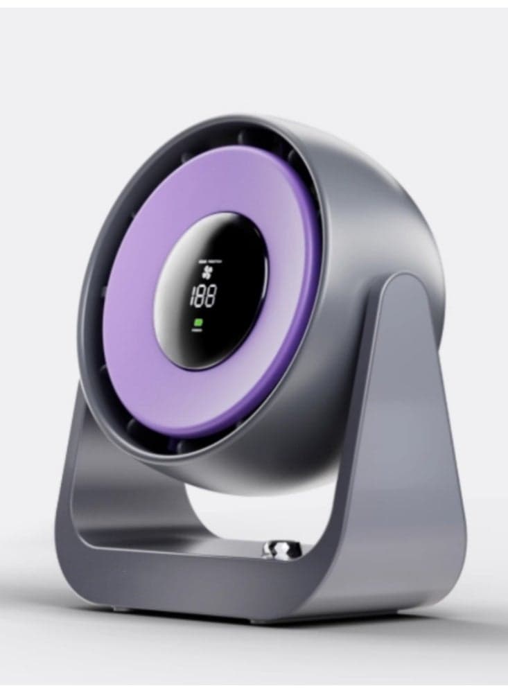 Refrigeration Air Conditioner Mini Desktop Portable Fan With USB And Long Battery Life Purple
