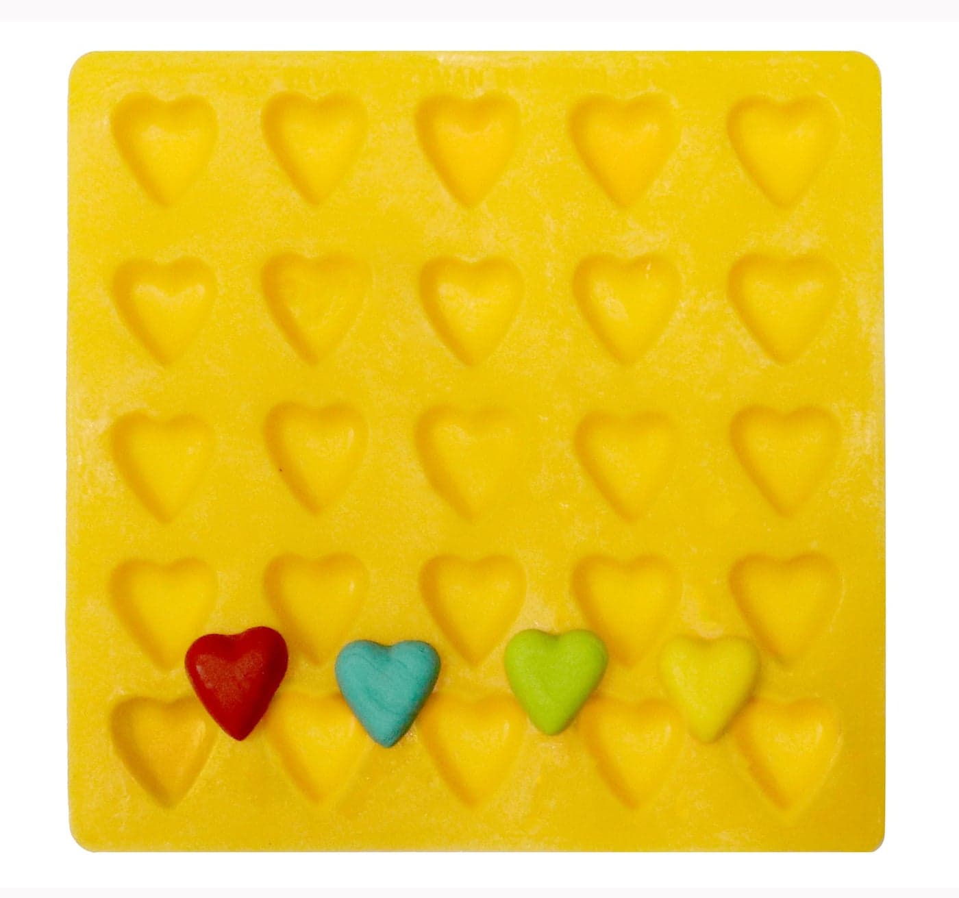 Hearts 25 Cavity Flexible Silicone Molds for Cream Cheese Mints Chocolate Fondant Gummy Fat Bombs Ice Hearts Soap Buttercream Butter Candy Melts Cookie Dough Mousse