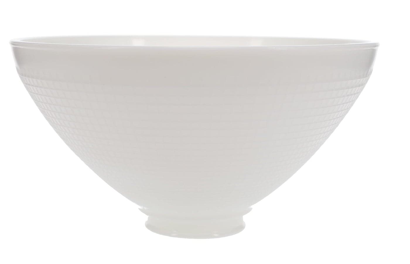 BP Lamp 10 Inch Diameter IES Style White Opal Glass Reflector Shade with Waffle Pattern Glass Perfect Fit for Floor Lamps and Mogul Sockets