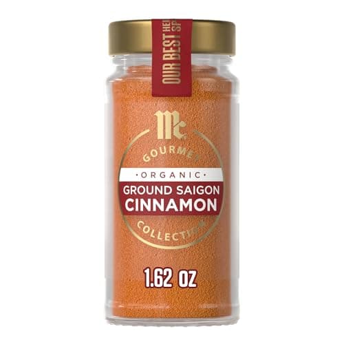 McCormick Gourmet Collection Saigon Cinnamon Ground Organic Non GMO Our Best Herbs Spices Sweet Flavor Spicy Aroma Elevate French Toast Dessert Couscous More 125 oz