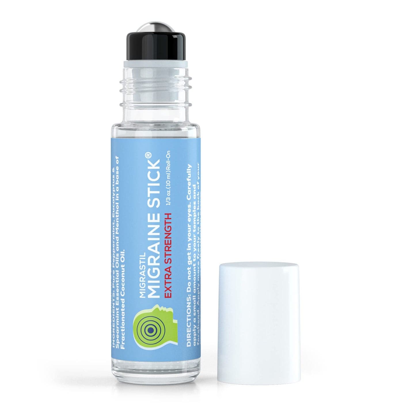 Basic Vigor Migrastil Extra Strength Migraine Stick Advanced Formula Strong Aromatherapy Roll On Includes Menthol Essential Oils No Lavender Made in The USA