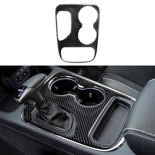 BRMYL Car Gear Shift Panel Decals for 2018 2019 2020 Dodge Durango Accessories Carbon Fiber Interior Stickers, D