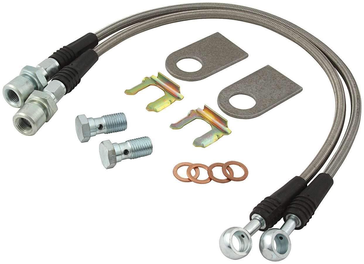 Allstar Performance ALL42033 Stainless Steel Brake Hose Kit for GM Metric Brake Vehicles