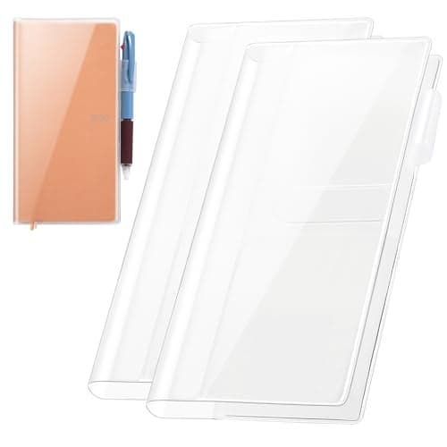 Clear Cover for Hobonichi Weeks Planner 80x77 InchesPlastic Cover for Weeks BookProtective Sleeves Compatible with April Start Mega Planners2Pack