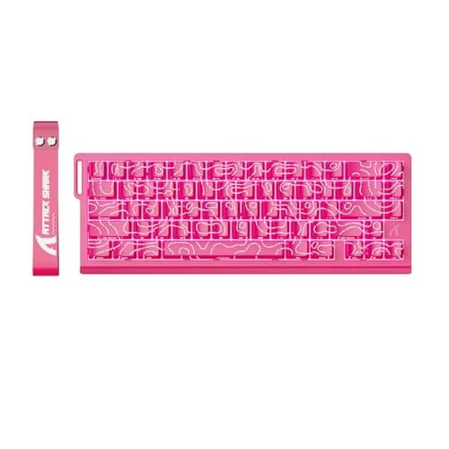 ATTACK SHARK X68HE Rapid Trigger Mechanical Gaming Keyboard 60 Wired with Adjustable ActuationHall Effect Magnetic Switch8KHz Polling RateRGB BacklitTop MountSide Printed KeycapRose Contour