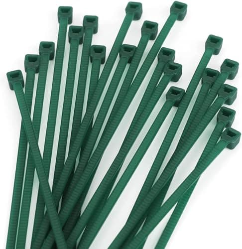 KINGLAKE GARDEN Green Zip Ties 6 Inch 3MM 300 Pack 18 Lbs Green Nylon TiesPremium Plastic Wire Ties for Indoor and Outdoor