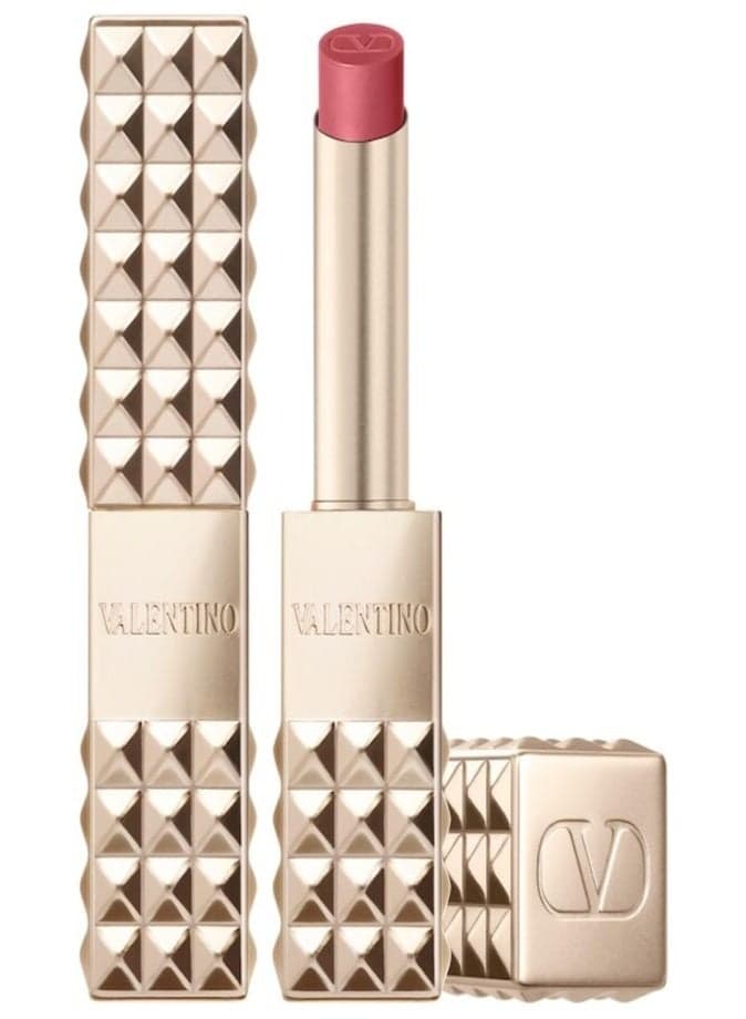 VALENTINO Spike Valentino Buttery Matte Lipstick 28.3g, 100R | Long-Wear Hydrating Matte Lip Color