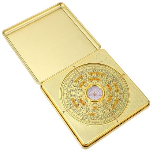 IMIKEYA Feng Shui Compass Pan Chinese Ancient Compass for Home Planning and Feng Shui Practices Precision Magnetic for and Residential Harmony 1pc