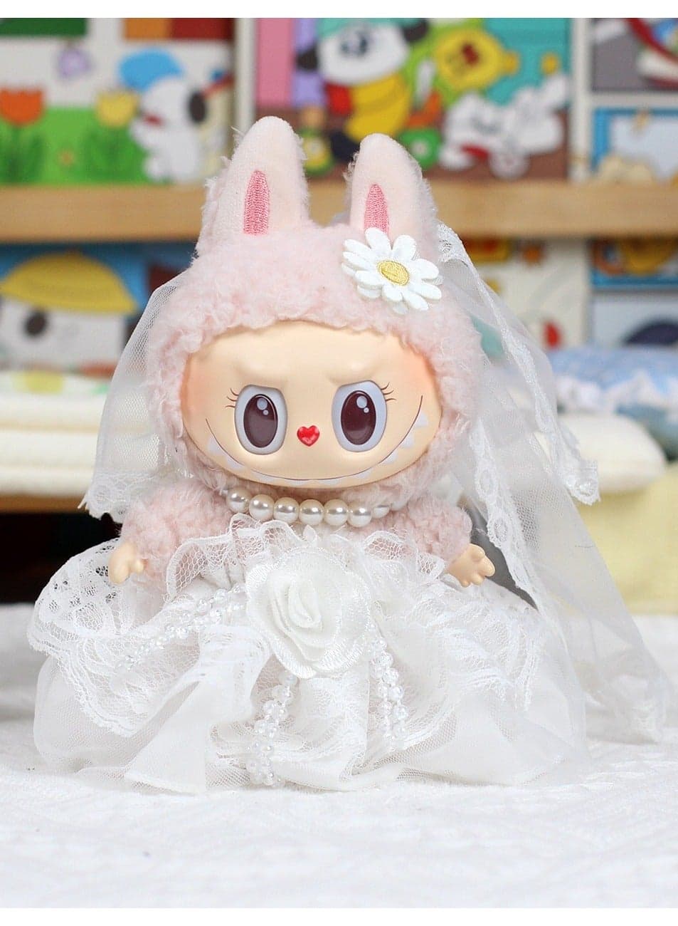 Labubu Doll Clothing Set, suitable for hanging plush dolls up to 17 centimeters long, first, second, and third generations, durable and stylish accessories, suitable for creative games