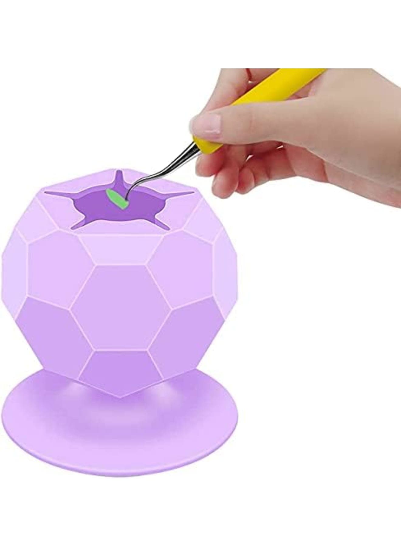 Suctioned Vinyl Weeding Scrap Collector Craft Silicone Suction Cups for Vinyl Disposing, Weeding Tools Supplies Scrap Holder for Vinyls, Weeder Holder for Heat Transfer Vinyl Disposing