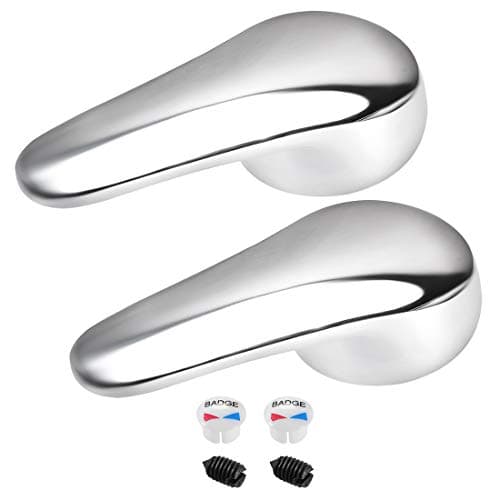 uxcell Faucet Lever Handle,40mm Cartridge Single Metal Lever Handle Replacement 2 Pcs