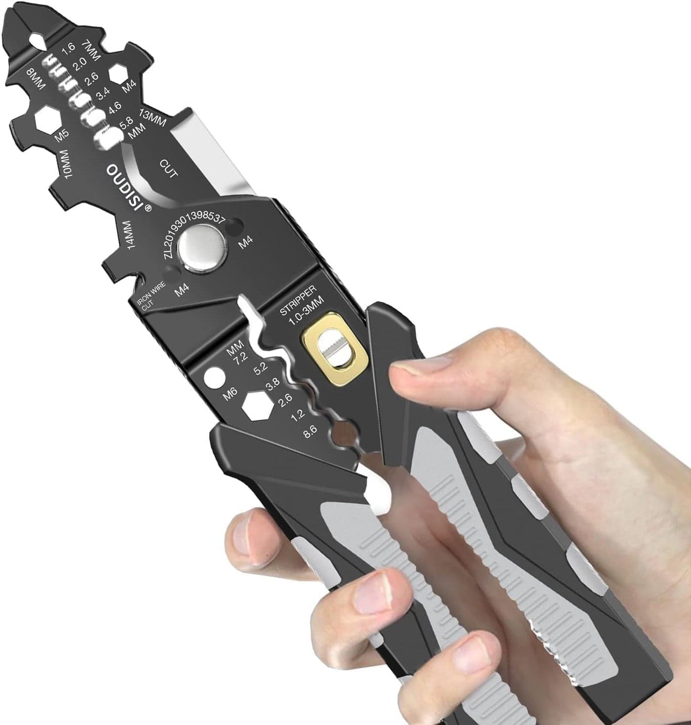 Wire Stripper And Crimping Tool for Electrician Multifunction Stainless Steel Wire Puller Plier 6 In 1 Cable Looping Splitting Cutting Pliers Electrical Stripping Tool 25 in 1 wire stripper