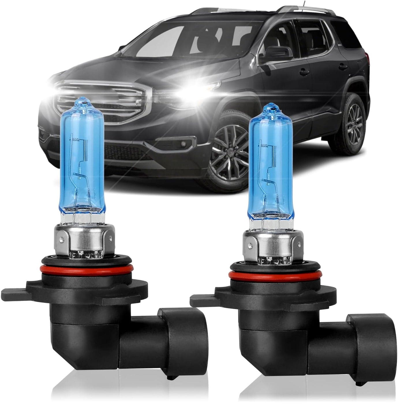 Fit for GMC Acadia 20132019 High Performance Halogen Headlight Bulbs9012 High Low Dual Beam Headlamp Replacement Bulbs Kit Plug and PlayPack of 2