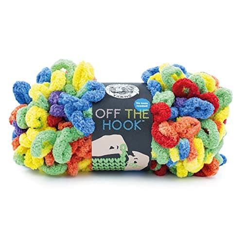 Lion Brand Yarn (1 Skein) Hook Bulky No Needle Yarn, 1 Pack, Cosmic Dust