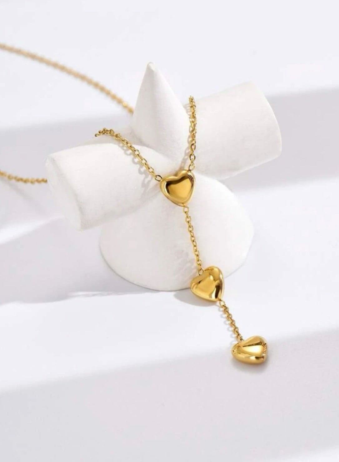 Elegant Stainless Steel Gold Plated Necklace For Women