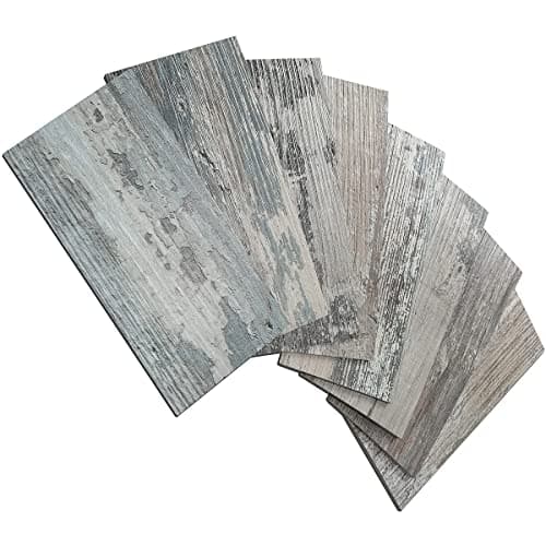 AULIGET 3" x 6" Subway Tile Peel and Stick Backsplash, Thick PVC Stick on Wall Tiles for Backsplash Kitchen, Bathroom, Laundry Room, Camper, Fireplace (100, Vintage Wood)