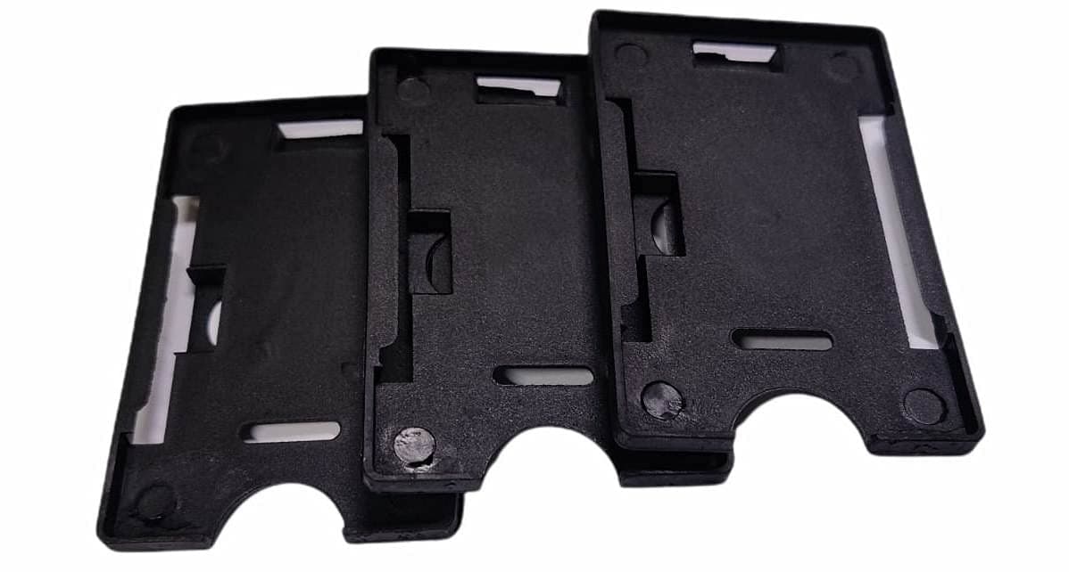 NSSP Black ID Card Holder Badge | Heavy Duty Versatile Business ID Card Holder| Suitable for Office Staff, Nurses, Students, storekeepers, Factory Workers etc (Pack of 25)
