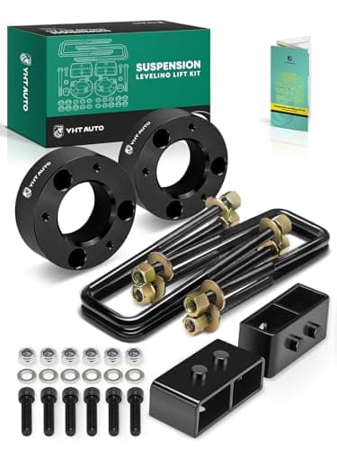 YHTAUTO 3 Inch Front & 2 Inch Rear Fit 04-22 Ford F-150 | RWD | Not Fit Raptor/FX4 | Spacers, Blocks & U-Bolts Raise the Front By 3 Inch, the Rear By 2 Inch | 8PCS Suspension Leveling Kit w/Hardware
