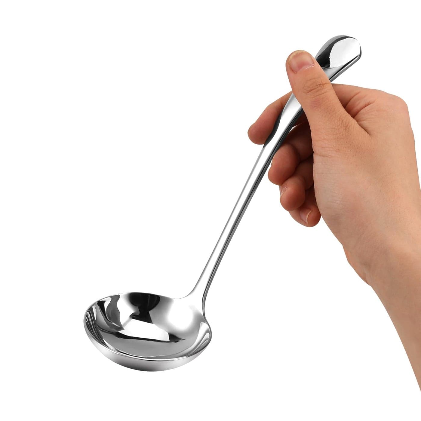Small Ladle 79 Inch Gravy Ladle 1810 Stainless Steel Sauce Ladle Silver Small Gravy Soup Ladle for Spooning Sauces or Gravies