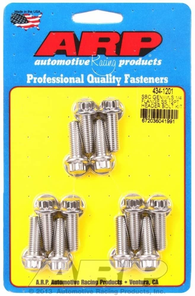 ARP 434-1201 Stainless Steel Header Bolt Kit