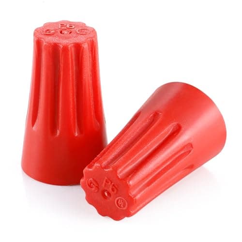 XHF UL Listed 45Pcs Red 22-10AWG Wire Connector Nuts, Wire Caps for Quick Connection Max. 2#10 w/2#12 w/2#14 Min.2#16
