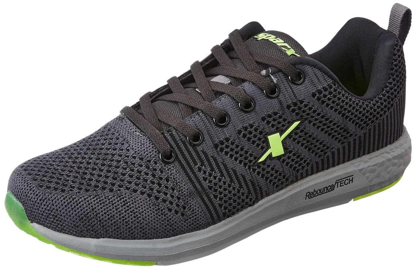 Sparx Men's Grey Fl Green Running Shoes-9 UK (43 EU) (SX0379G)