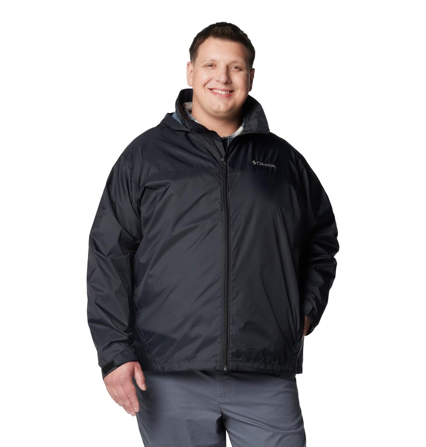 Columbia Men's Glennaker Lake II Rain Jacket, Black, X-Large