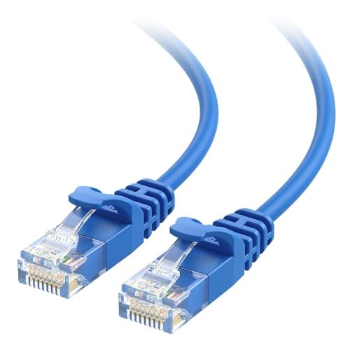 Cable Matters 10Gbps Snagless Cat 6 Ethernet Cable - 50ft, Slim Profile Cat 6 Cable, Cat6 Cord, Thin Ethernet Cord, Blue