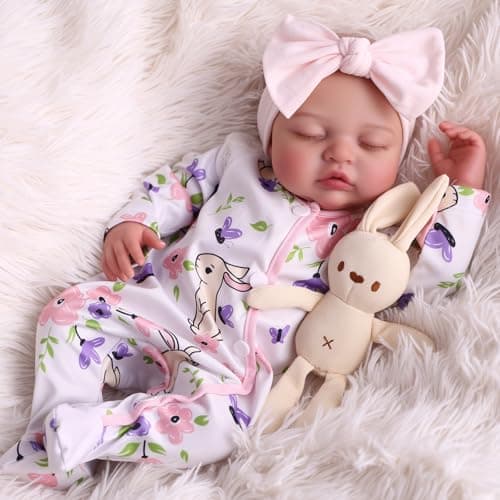 BABESIDE Lifelike Reborn Baby Dolls Girl 17 Inch Realistic Newborn Baby Doll with Poseable Body Real Life Baby Dolls with Accessories for Girls Age 3 Collection