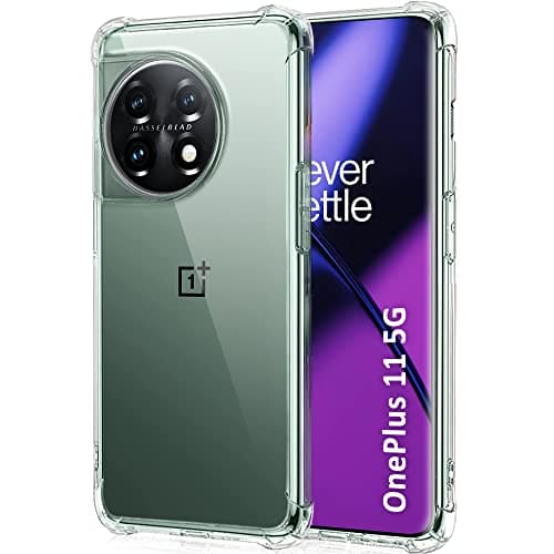 TheGiftKart Crystal Clear Back Cover Case for OnePlus 11 5G | Raised Bumps for Camera & Screen Protection | Ultra Clear Soft Silicone Back Cover Case for OnePlus 11 5G (TPU, Transparent)