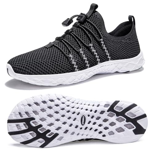ATHMILE Water Shoes for Men Women Barefoot Hiking Swim River Shoes Adult Lake Pool Aqua Socks Beach Quick Dry for Hiking Surfing Kayaking Sport Accessories Camping Must Haves