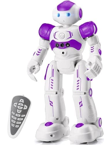 KingsDragon RC Robot Toys for Kids Gesture Sensing Programmable Remote Control Smart Robot for Age 3 4 5 6 7 8 Year Old Boys Girls Birthday Gift PresentPurple