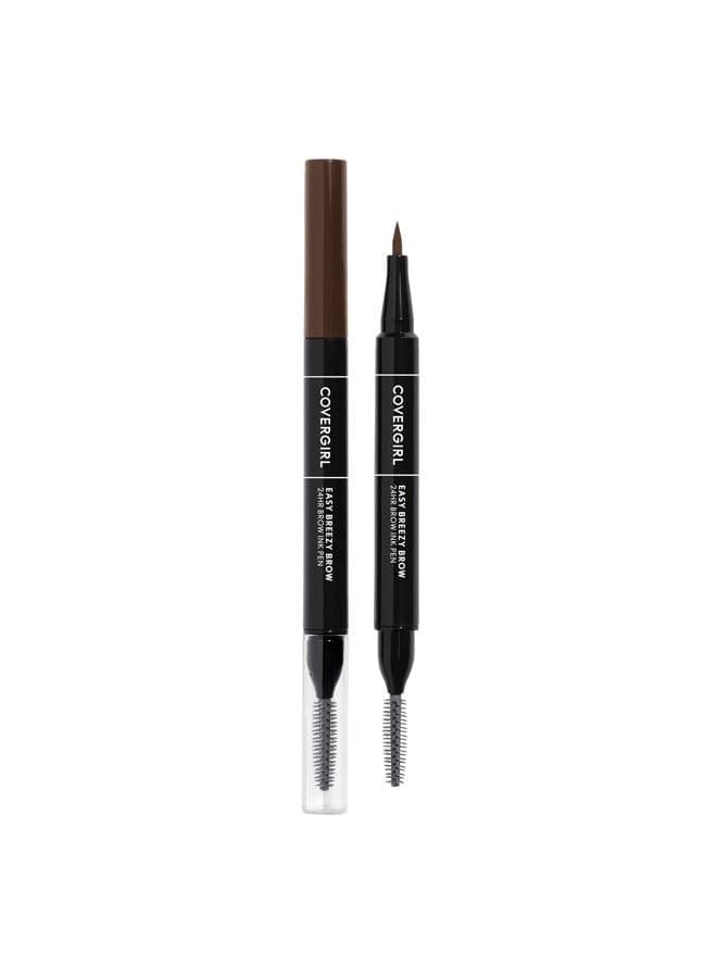 COVERGIRL Easy Breezy Brow All-Day Ink Pen, Rich Brown 400