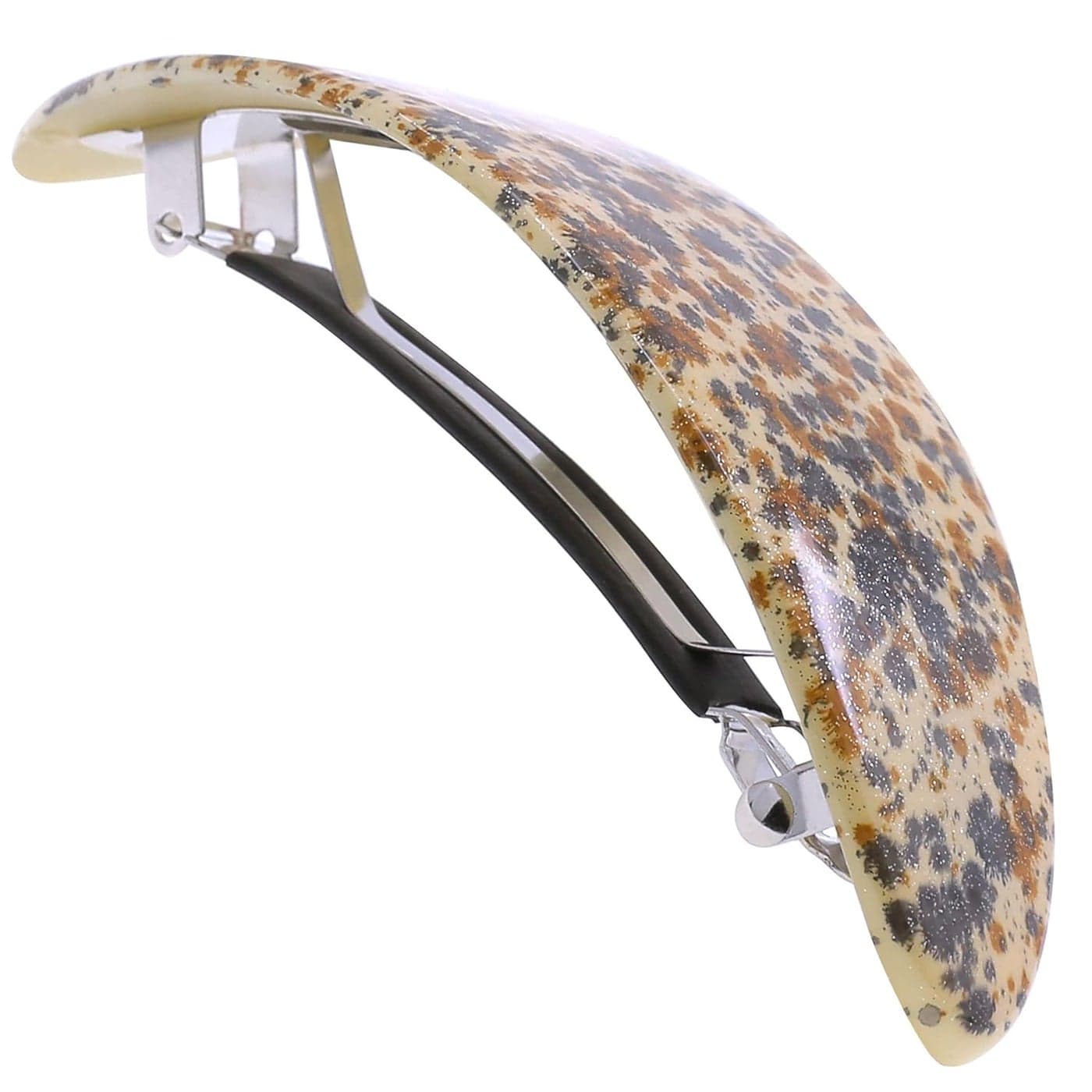 Camila Paris CP3297 French Hair Barrette Oval For Thick Curly Wavy Long Hair Strong Hold Grip Hair Clips for Women No Slip Rubberized Metal Clasp Styling Girls Hair Accessories Made in France