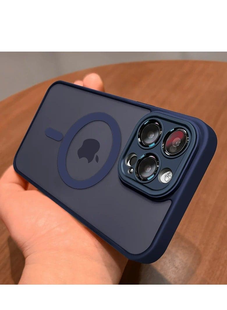 Magnetic Protective Case Compatible with All iPhone Models Frosted Transparent Back Wireless Charging Scratch Resistant Drop Protection Pro Max Plus Universal